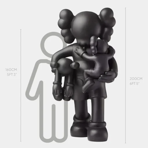 Lucify Go 200cm Black Resin Indoor Sculpture