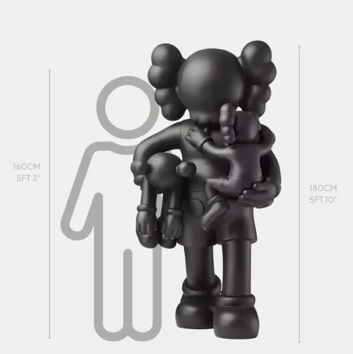 Lucify Go 180cm Black Resin Indoor Sculpture