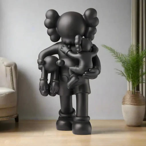 Lucify Go 180cm Black Resin Indoor Sculpture