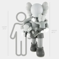 Lucify Go 200cm Grey Resin Indoor Sculpture
