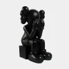 Lucify Hide 70cm Black Resin Indoor Sculpture