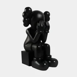Lucify Hide 70cm Black Resin Indoor Sculpture