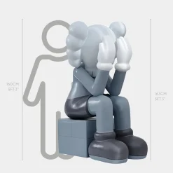 Lucify Hide 163cm Grey Resin Indoor Sculpture