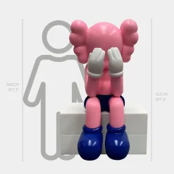 Lucify Hide 163cm Pink Resin Indoor Sculpture