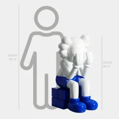 Lucify Hide 130cm White Resin Indoor Sculpture