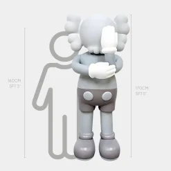 Lucify Motion 170cm Grey Resin Indoor Sculpture v4