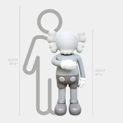 Lucify Motion 130cm Grey Resin Indoor Sculpture v1