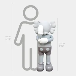 Lucify Motion 130cm Grey Resin Indoor Sculpture v3