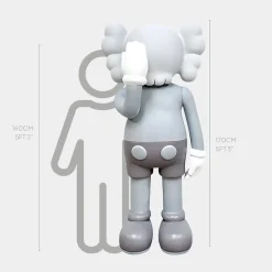 Lucify Motion 170cm Grey Resin Indoor Sculpture v5