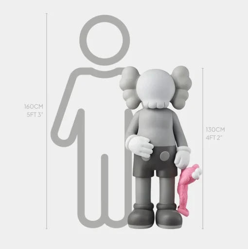 Lucify Playtime 130cm Grey Resin Indoor Sculpture