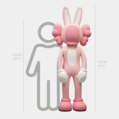 Lucify Rabbit 170cm Pink Resin Indoor Sculpture