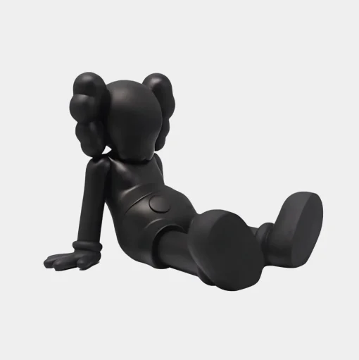 Lucify Relax 85cm Black Resin Indoor Sculpture