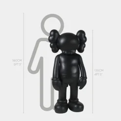 Lucify Seek 135cm Black Resin Indoor Sculpture