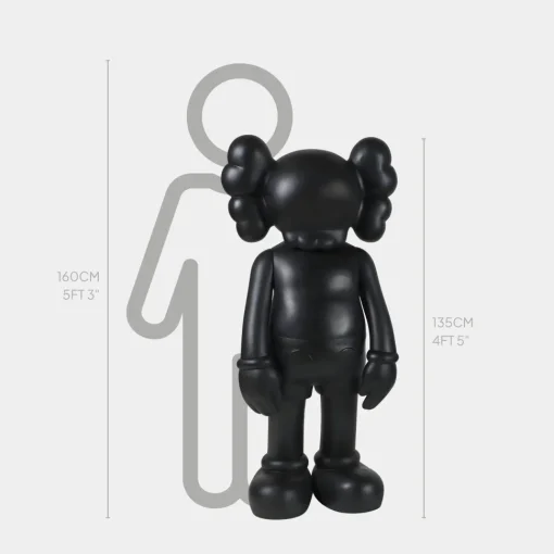 Lucify Seek 135cm Black Resin Indoor Sculpture