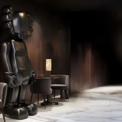 Lucify Seek 220cm Cosmic Black Resin Indoor Sculpture