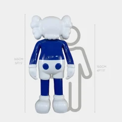 Lucify Seek 170cm Deep Blue Resin Indoor Sculpture