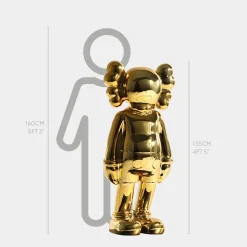 Lucify Seek 135cm Gold Resin Indoor Sculpture