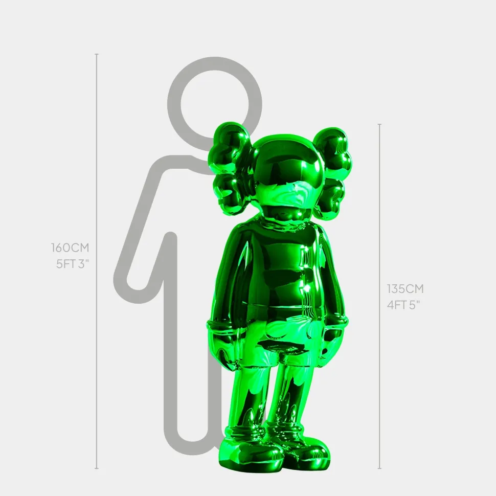 Lucify Seek 135cm Green Resin Indoor Sculpture