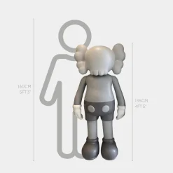 Lucify Seek 135cm Grey Resin Indoor Sculpture
