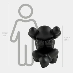 Lucify Solace 92cm Black Resin Indoor Sculpture