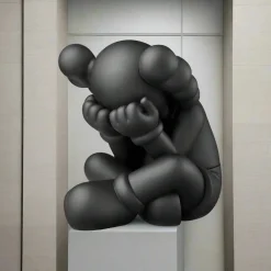 Lucify Solace 92cm Black Resin Indoor Sculpture