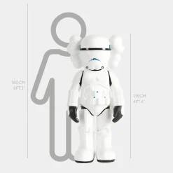 Lucify Trooper 135cm Black Resin Indoor Sculpture