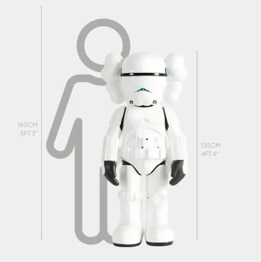 Lucify Trooper 135cm Black Resin Indoor Sculpture