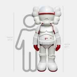 Lucify Trooper 187cm Red Resin Indoor Sculpture