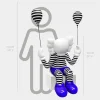 Lucify Up 110cm Blue Resin Indoor Sculpture
