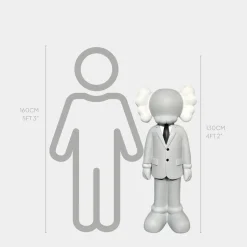 Lucify Vogue 130cm Grey Resin Indoor Sculpture v1