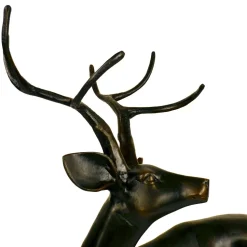 Majestic Deer Bronze Metal Garden Statue