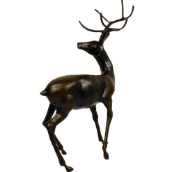 Majestic Deer Bronze Metal Garden Statue