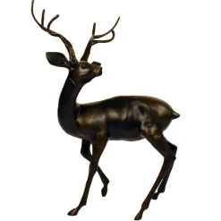 Majestic Deer Bronze Metal Garden Statue