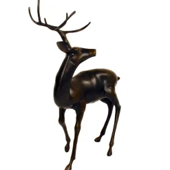 Majestic Deer Bronze Metal Garden Statue