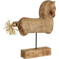 Majestic Horse 50cm Wood Indoor Statue