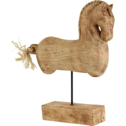 Majestic Horse 50cm Wood Indoor Statue