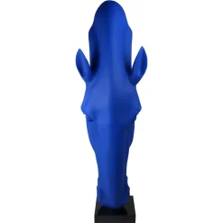Majestic Horse Head 151cm Blu Blue Resin Sculpture