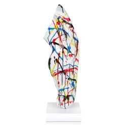 Majestic Horse Head 70cm Multicoloured Resin Sculpture
