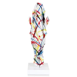 Majestic Horse Head 70cm Multicoloured Resin Sculpture