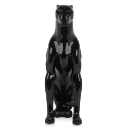 Majestic Panther 78cm Black Resin Indoor Sculpture