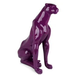Majestic Panther 78cm Violet Resin Indoor Sculpture