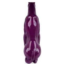 Majestic Panther 78cm Violet Resin Indoor Sculpture