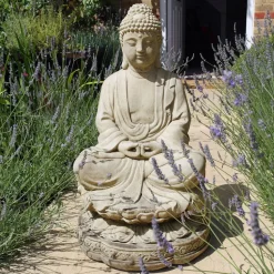 Meditation Buddha Stone Garden Statue