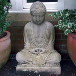 Meditation Buddha Stone Garden Statue