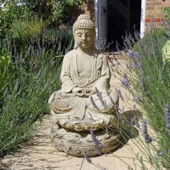 Meditation Buddha Stone Garden Statue