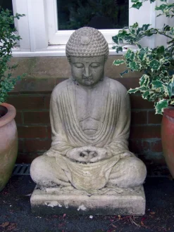 Meditation Buddha Stone Garden Statue