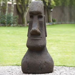 Mega Easter Island Head Stone Garden Ornament