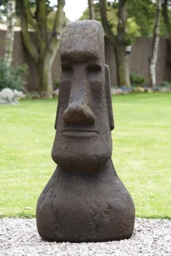 Mega Easter Island Head Stone Garden Ornament