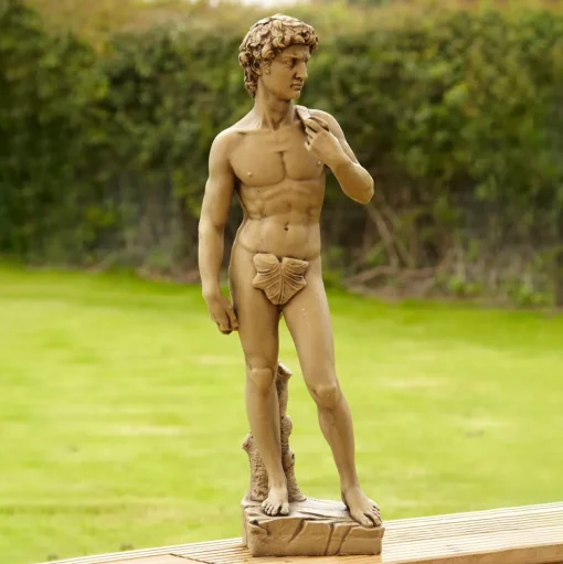 Michelangelo David 85cm Stone Garden Statue