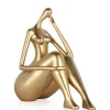 Mindful Grace 26cm Gold Resin Indoor Sculpture